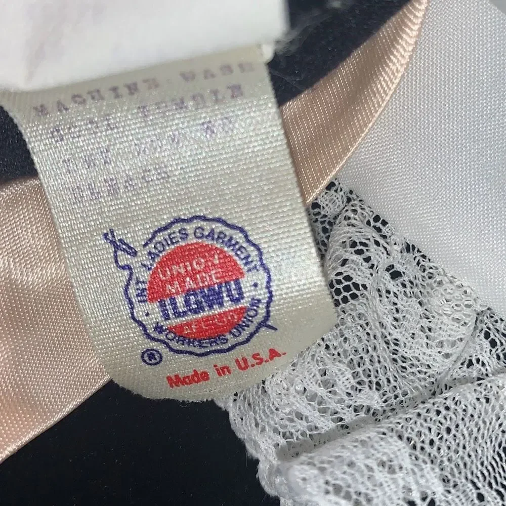 Vintage Bonnie Jean Velvet Lace Bib Collar Dress Size‎ 6